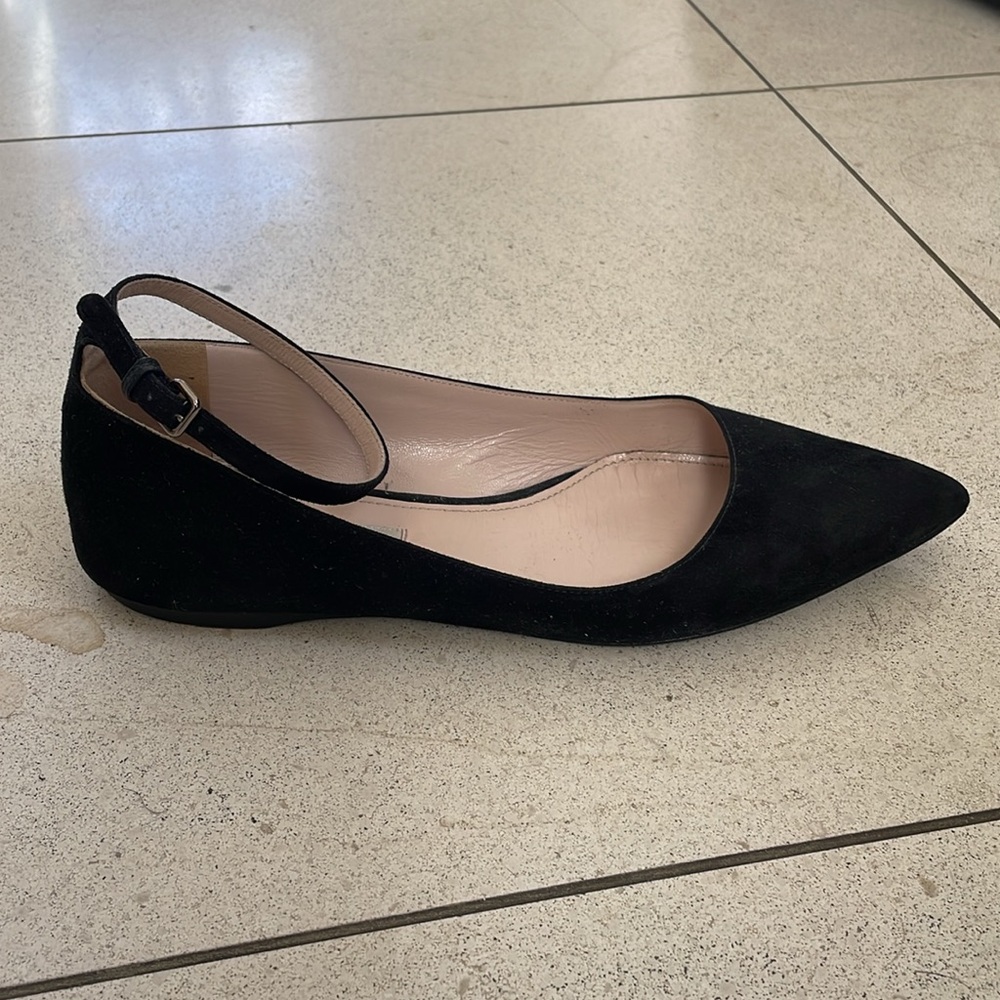 Black Miu Miu Ballet Flats With Ankle Strap - image 3